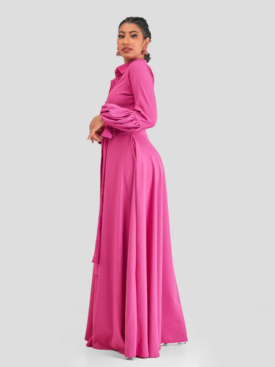 Steady Wear Cheply Maxi Dress - Pink - Shopzetu