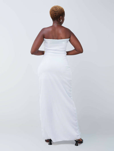 Da'joy Fashions Aphrodite Maxi Dress - White - Shopzetu