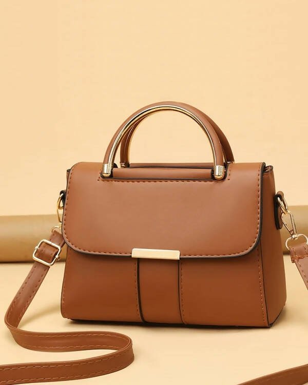 Slaks World Fashion Medium Size Messenger Bag - Brown - Shopzetu