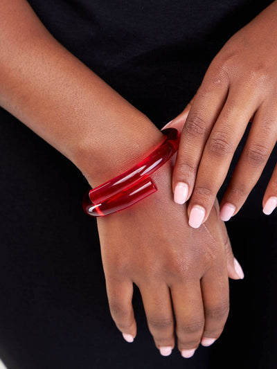 Bliss Jewelry Mina Bracelet - Red - Shopzetu