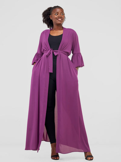 Vivo Sanyu Maxi Kimono - Purple - Shopzetu