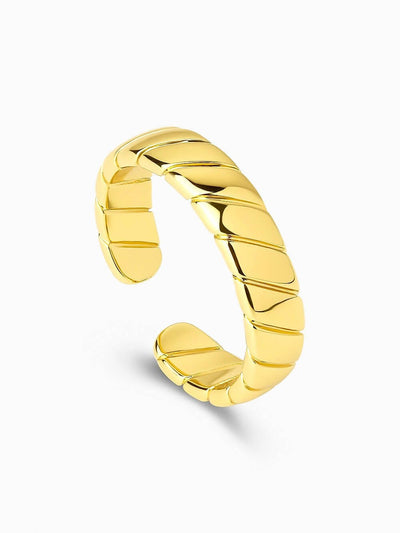 Her Essence Onda Ring - Gold - Shopzetu