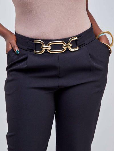 Bbl Femme Fashions Full Length Pants - Black - Shopzetu