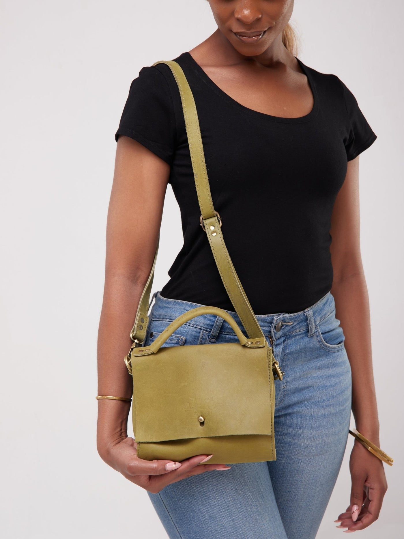 Agoza Fashion Cross Body Bag - Green - Shopzetu