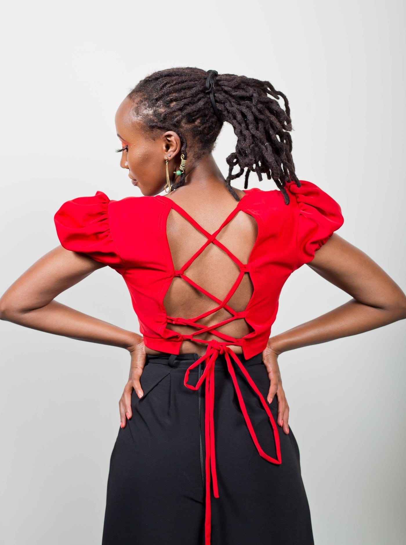 African Yuva Acacia Top - Red - Shop Zetu Kenya