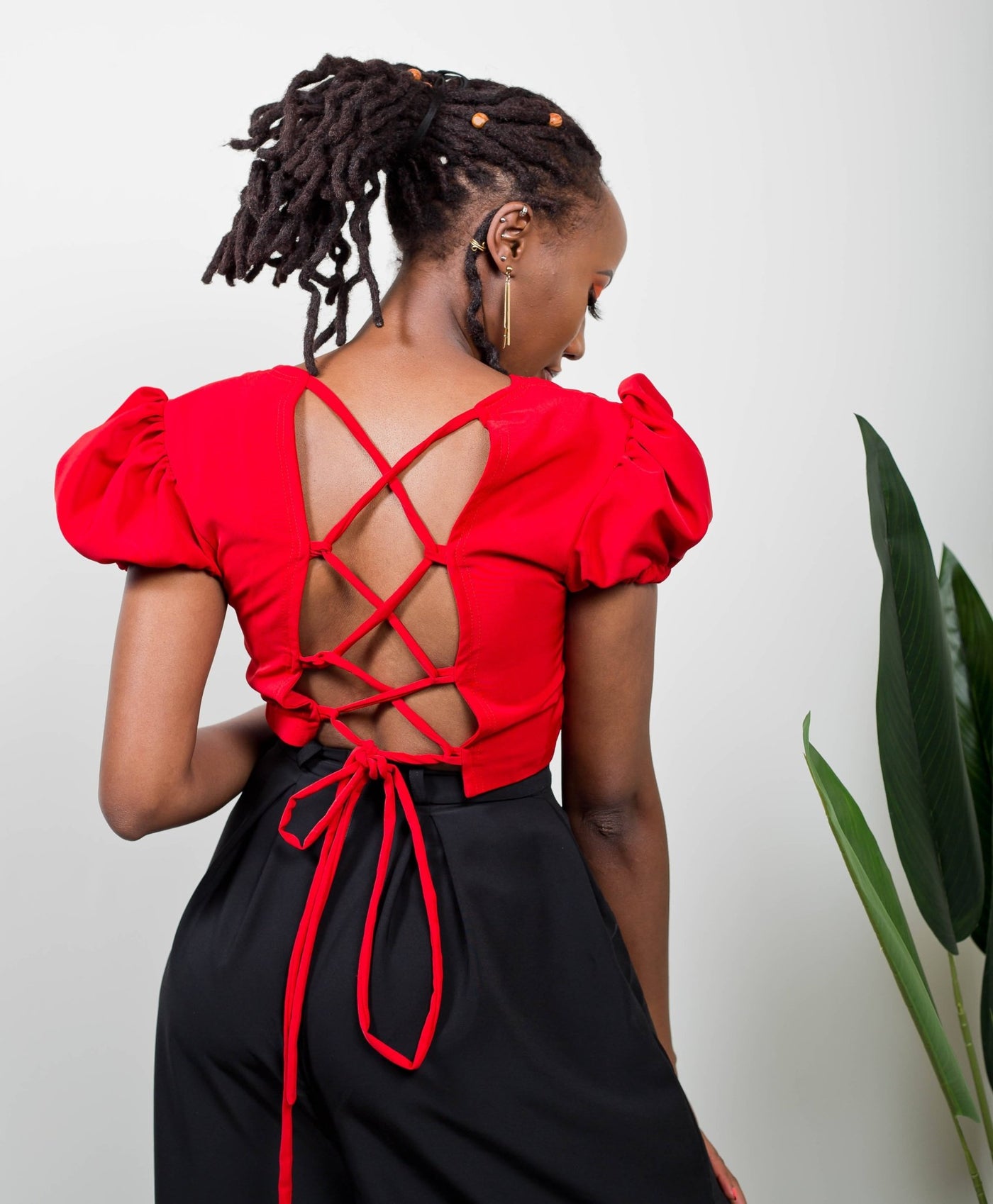 African Yuva Acacia Top - Red - Shop Zetu Kenya