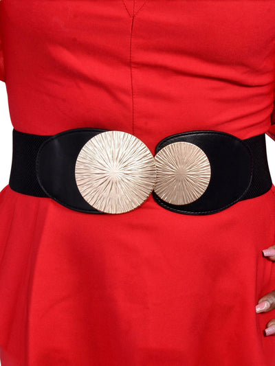 Afrodame Gold Plate Belt - Black - Shop Zetu Kenya