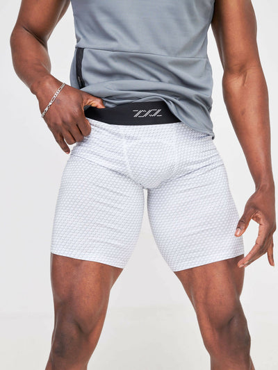 ZbyZ Do You Compression Shorts - White - Shopzetu