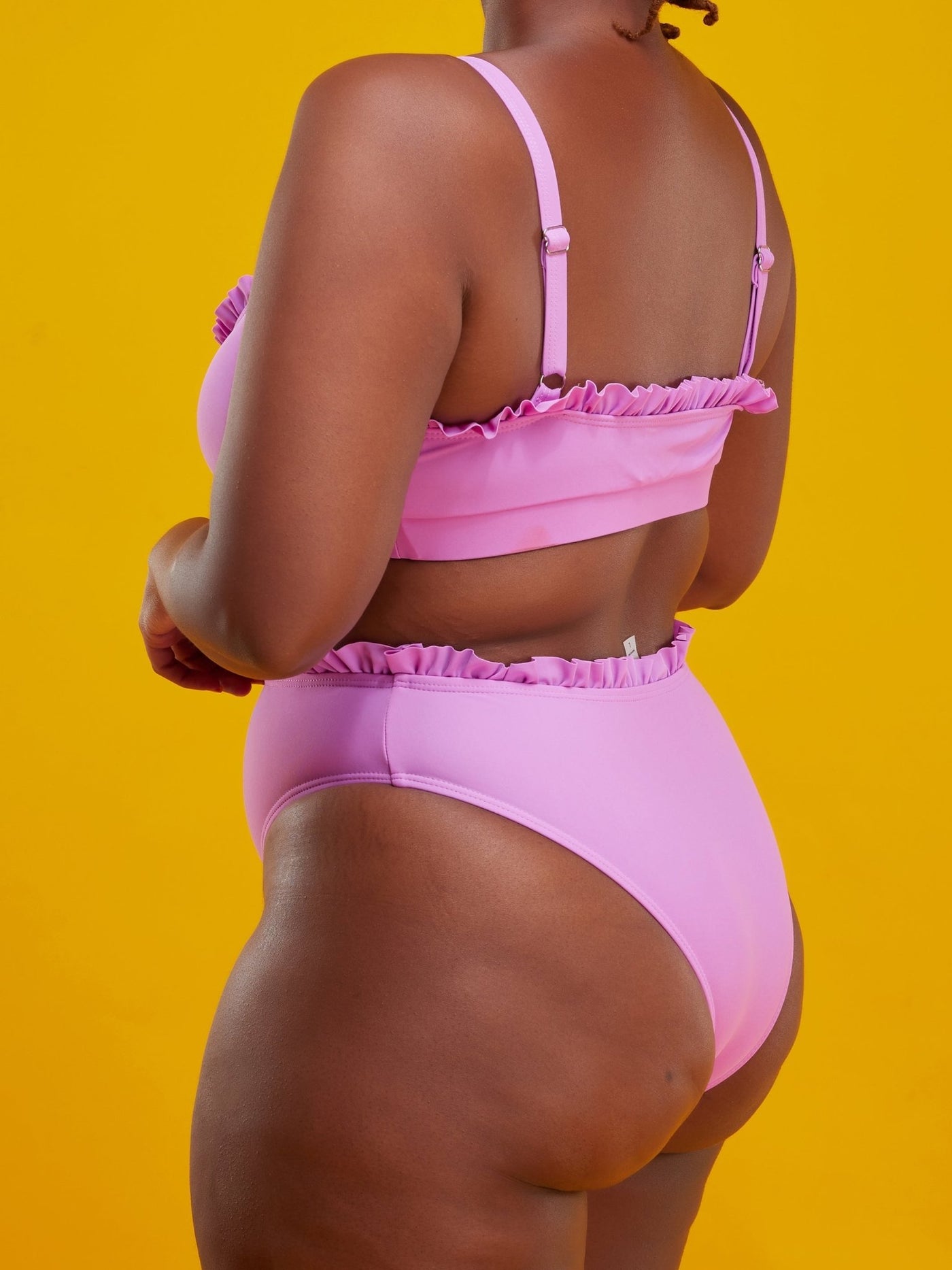 Beach Store Wave Highwaist Bikini - Light Pink - Shop Zetu Kenya