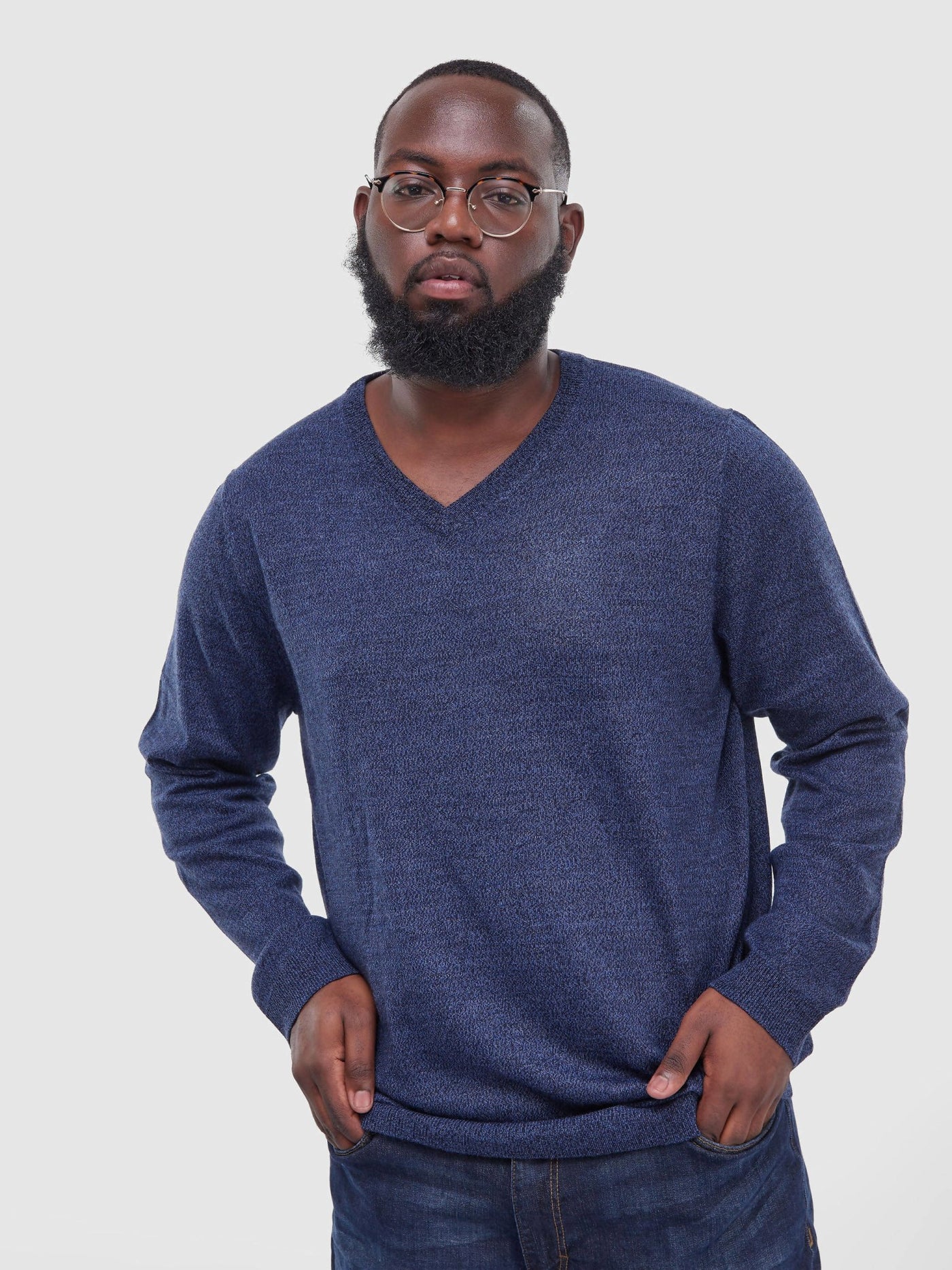 Big and Tall APT Sweater - Dark Blue - Shop Zetu Kenya