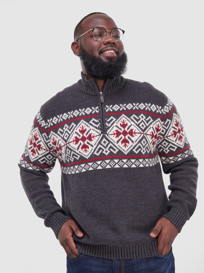 Big and Tall Izod Sweater - Grey - Shop Zetu Kenya