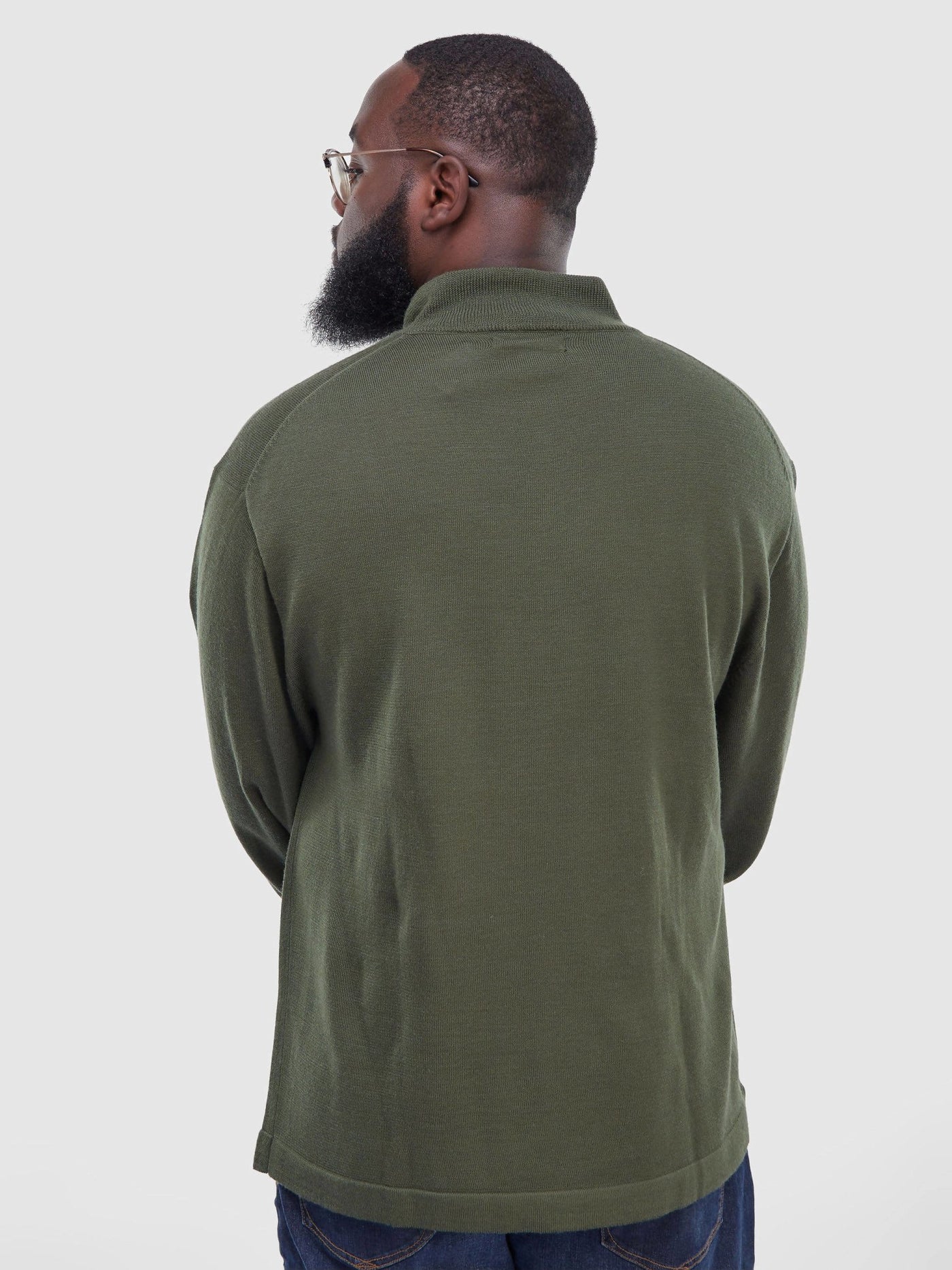 Big and Tall Linea Uomo Sweater - Jungle Green - Shop Zetu Kenya