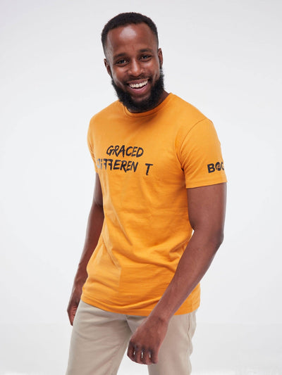 BOG Graced Different T-shirt - Mustard - Shop Zetu Kenya