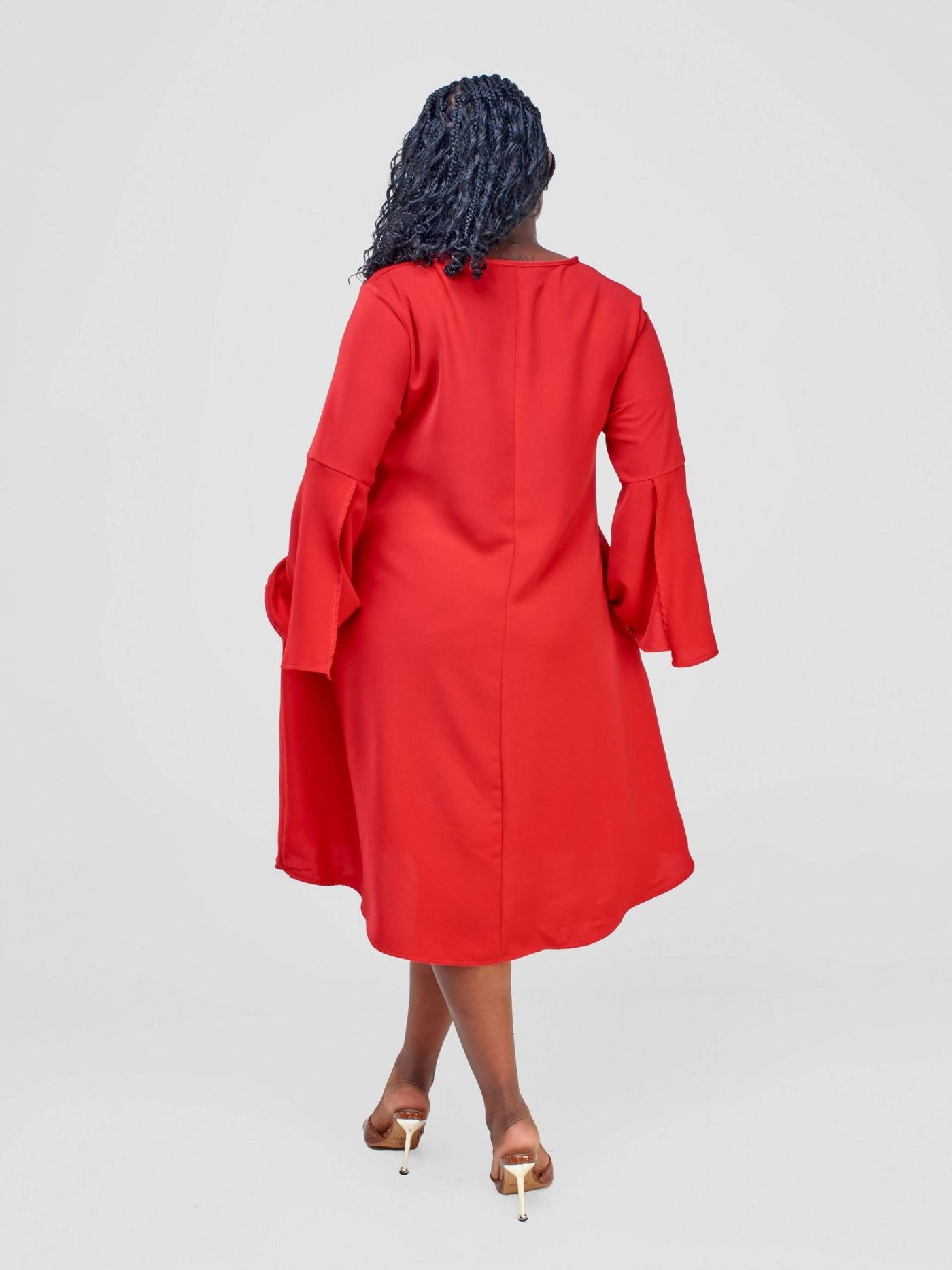 Salok Havilah Amira Shift Dress - Red - Shopzetu