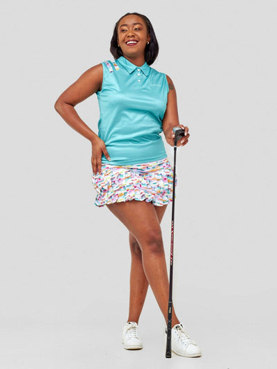 Authetic Golf Summer Breeze Skort Set - Turquoise - Shopzetu