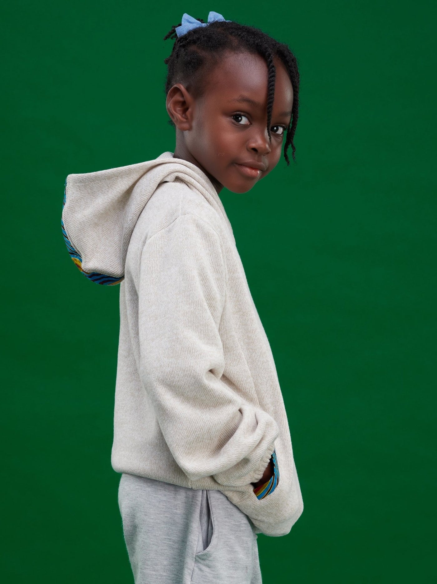 Davids Kids Fleece Hoodie - Buttermilk - Shop Zetu Kenya