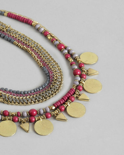Slaks World Fashion Traditional Necklace - Gold - Shopzetu