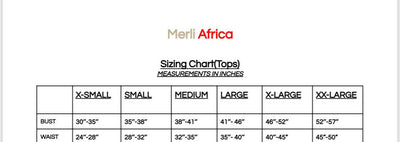 Merli Africa Lantern Cuffed Top - Orange - Shopzetu