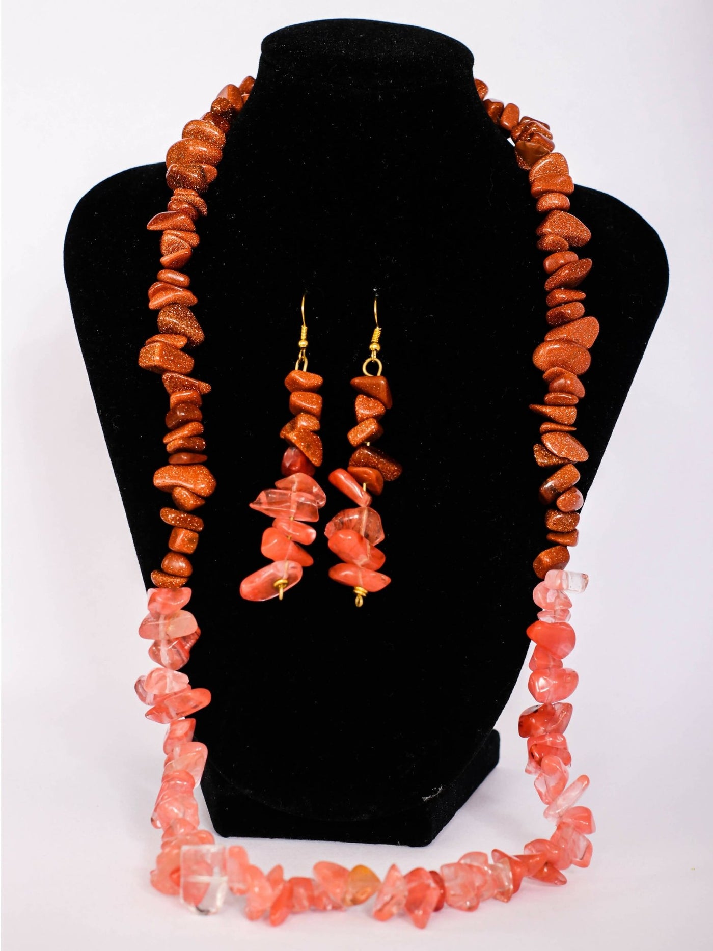 Klewisia Closet Ceramic Necklace Beads Jewellery - Pink - Shopzetu