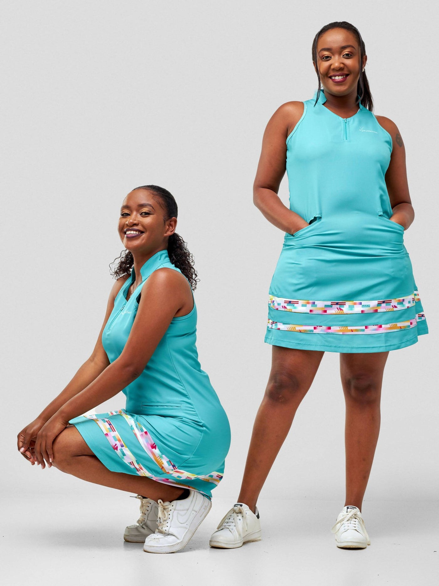 Authetic Golf Dress - Teal - Shopzetu