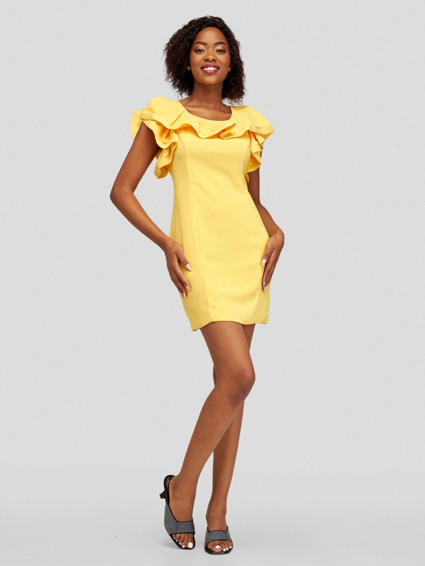 BDM Only Sarah Dress - Yellow - Shopzetu