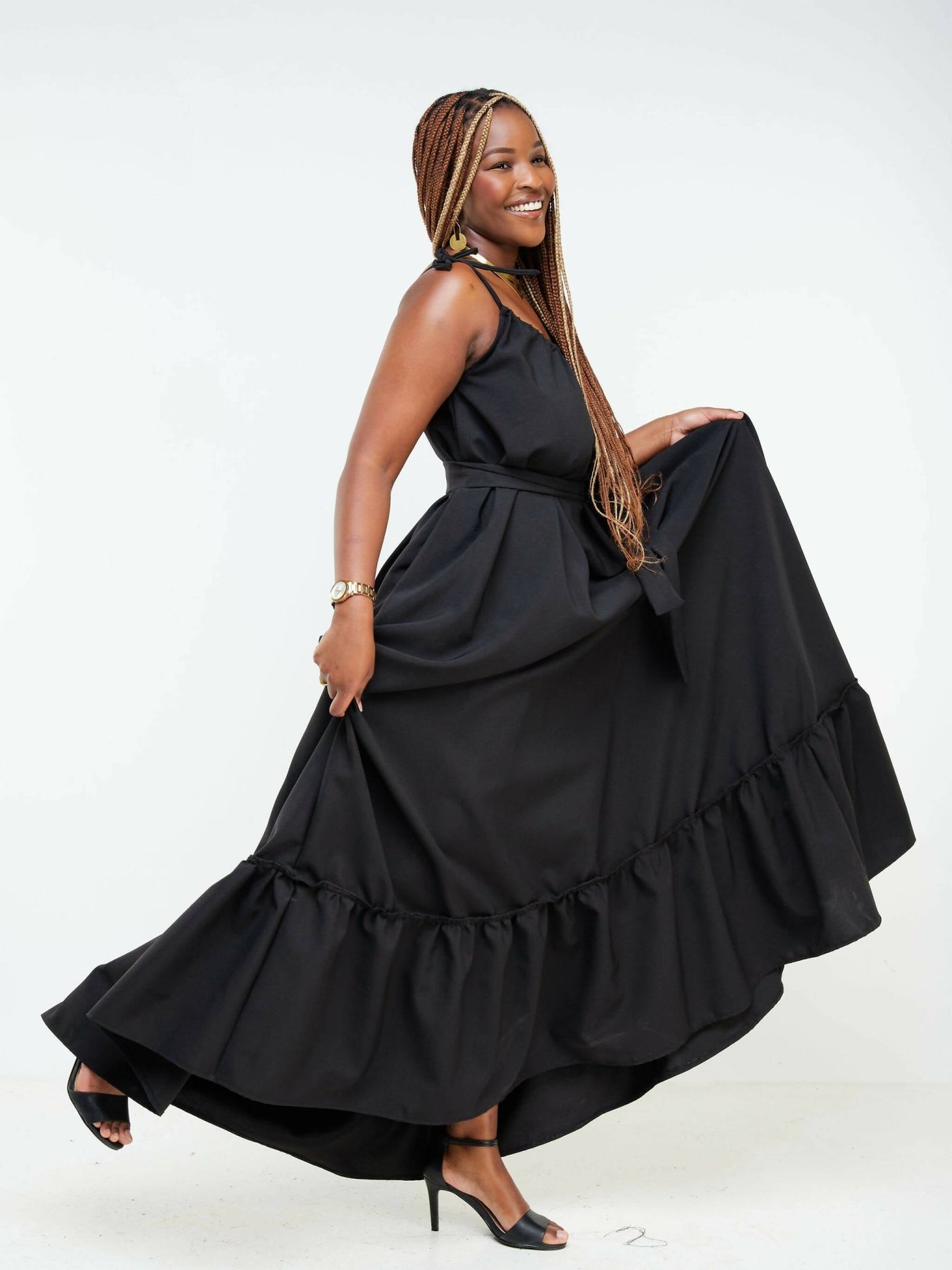 Izulu Lugard Dress - Black - Shop Zetu Kenya