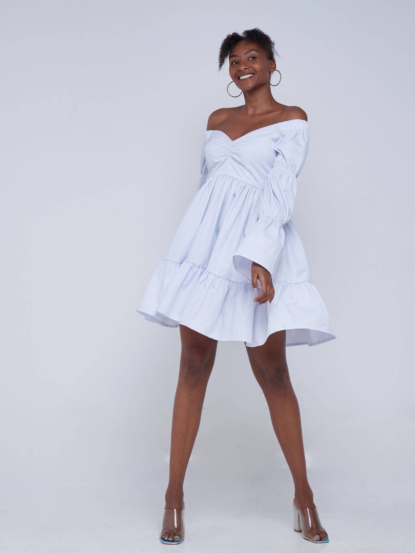 Izulu Mukutan Dress - White - Shop Zetu Kenya
