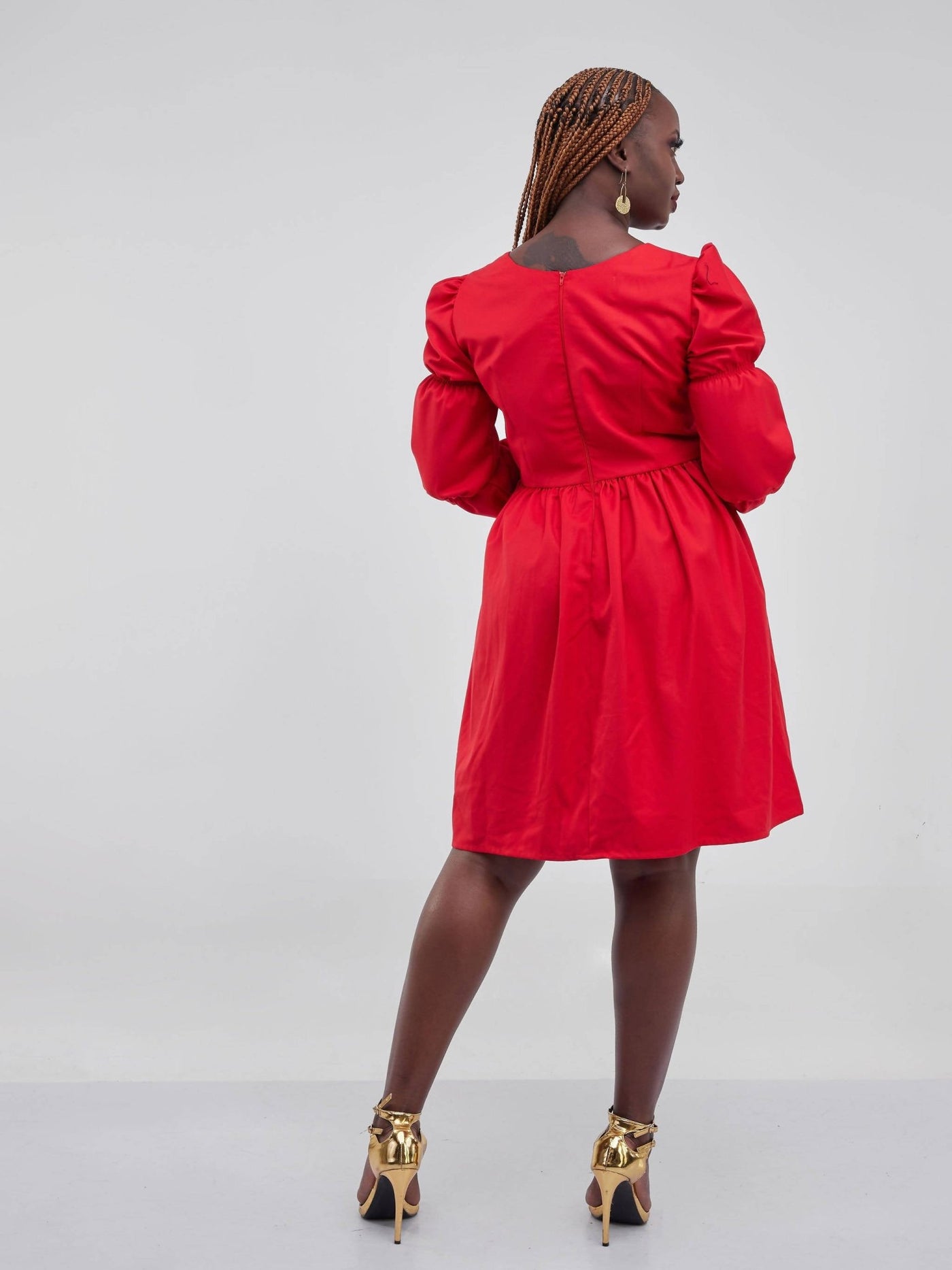 Izulu Mzinga Dress - Red - Shop Zetu Kenya
