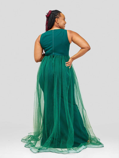 Vintlyne Jojo Dress - Emerald Green - Shopzetu
