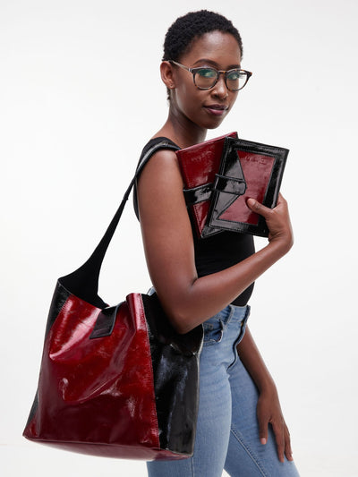 Jeilo Ladies Wallet - Red / Black - Shop Zetu Kenya