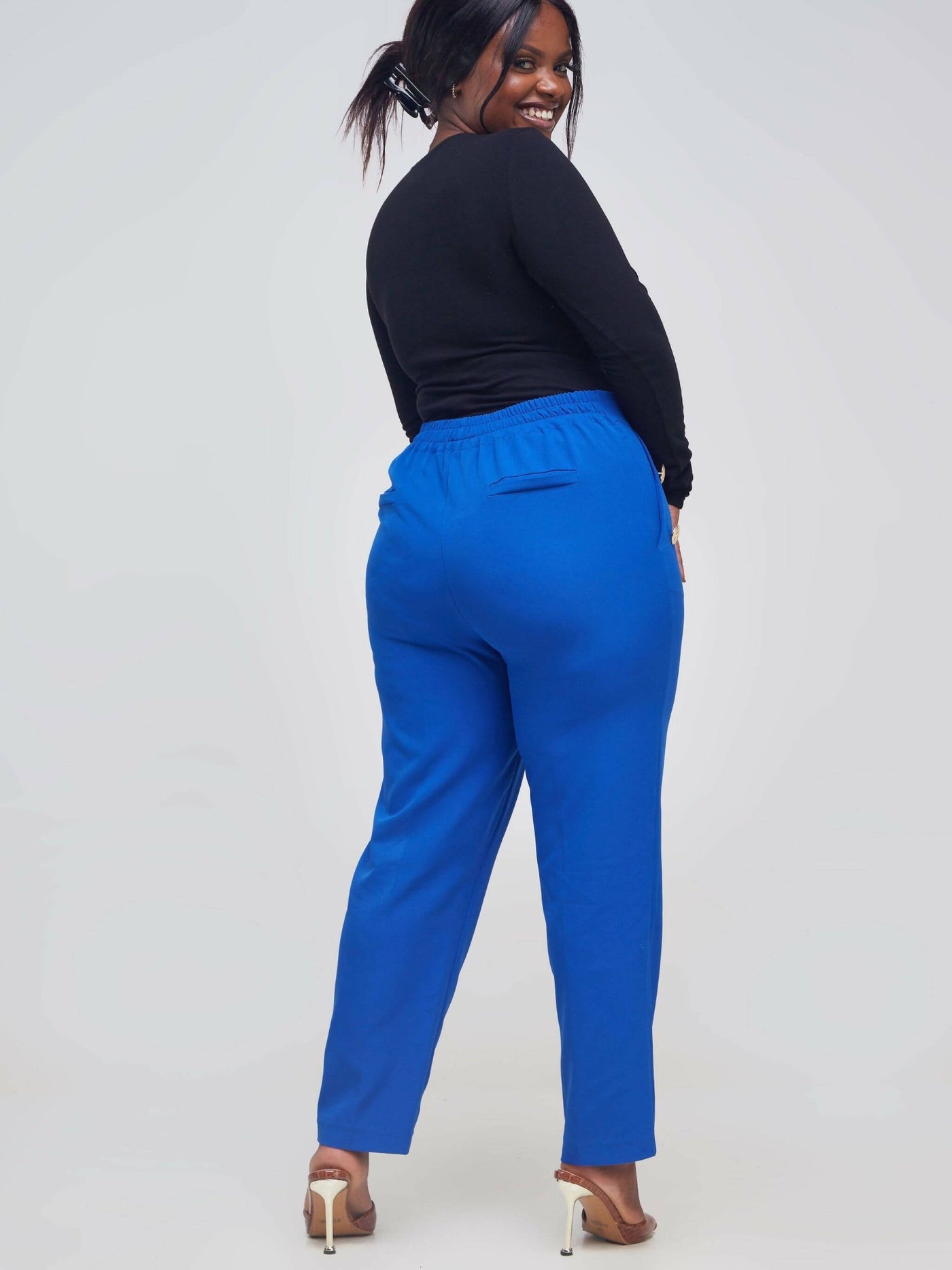 Bbl Femme Fashions Full Length Pants - Blue - Shopzetu