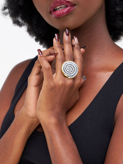 Kijivu Creatives Aluminium Ring - Grey - Shopzetu