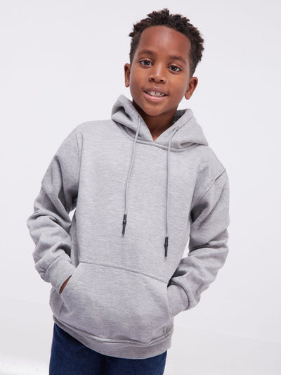 King's Collection Kids Unisex Hoodie - Light Grey - Shop Zetu Kenya