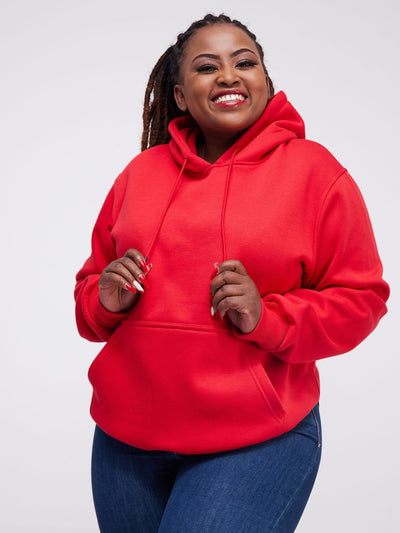 King's Collection Unisex Premium Hoodie - Red - Shop Zetu Kenya