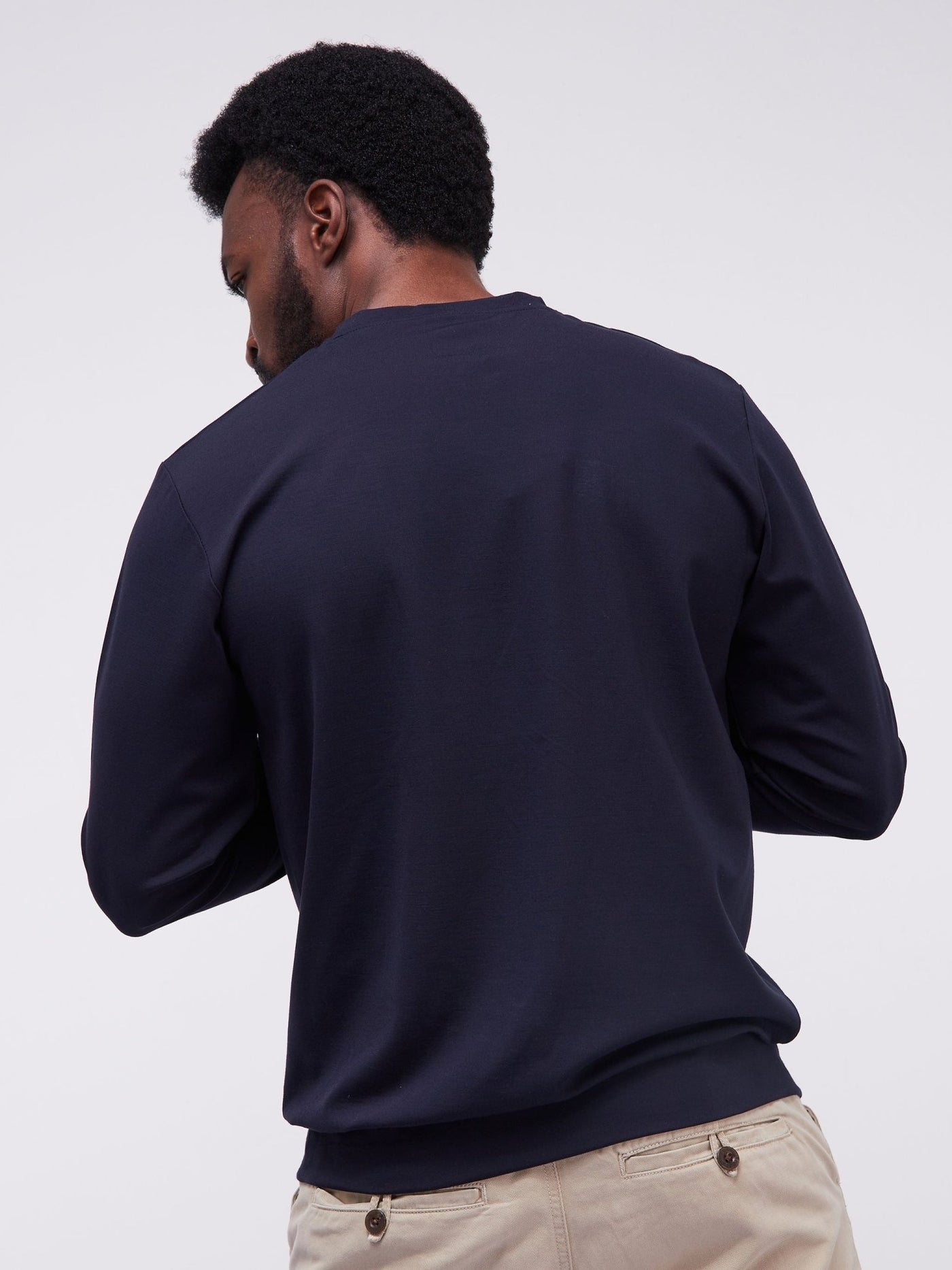 King's Collection Unisex Round Neck Sweatshirt - Navy Blue - Shop Zetu Kenya