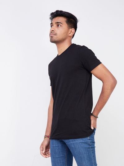 King's Collection Unisex Round Neck T-shirt - Black - Shop Zetu Kenya