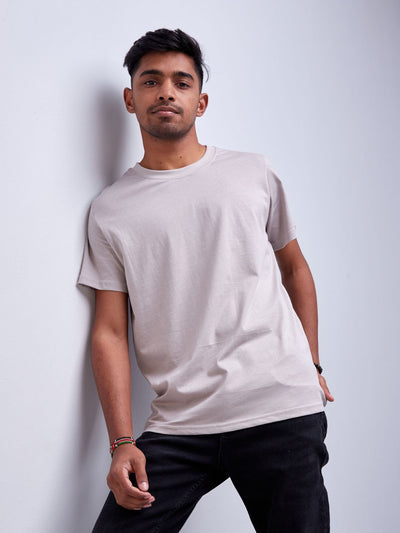 King's Collection Unisex Round Neck T-shirt - Light Grey - Shop Zetu Kenya