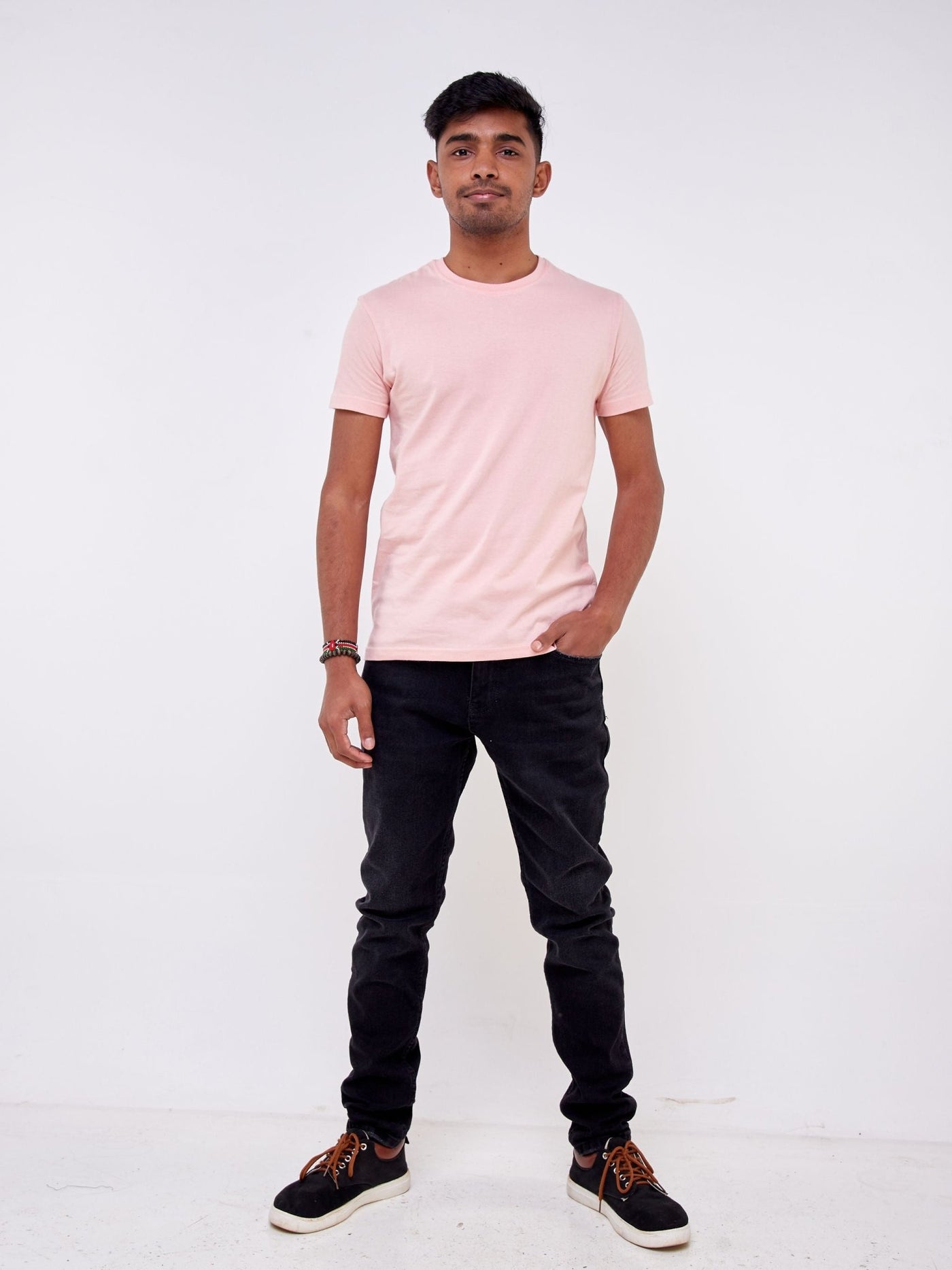 King's Collection Unisex Round Neck T-shirt - Light Pink - Shop Zetu Kenya