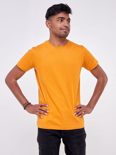 King's Collection Unisex Round Neck T-shirt - Mustard - Shop Zetu Kenya