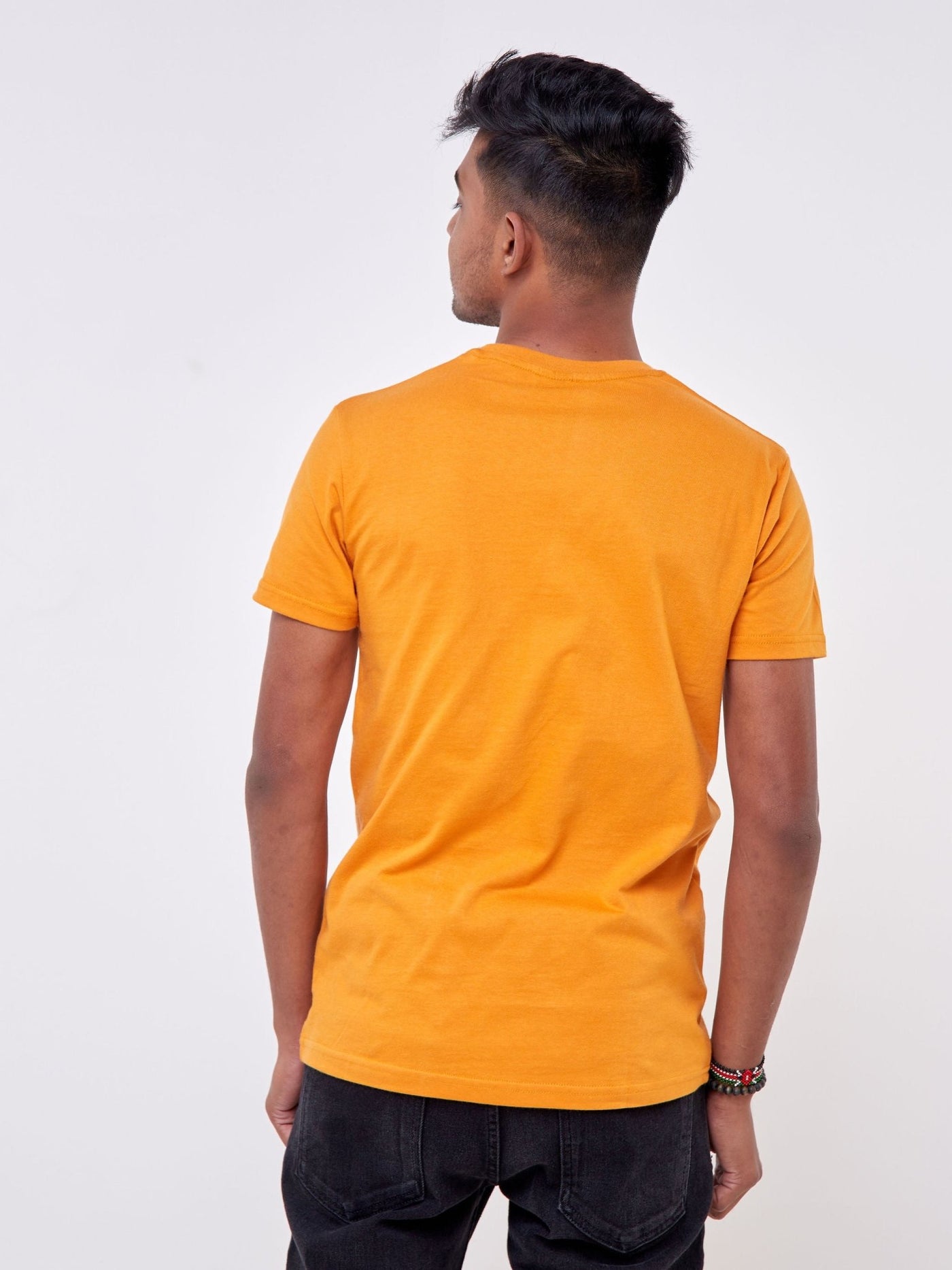 King's Collection Unisex Round Neck T-shirt - Mustard - Shop Zetu Kenya