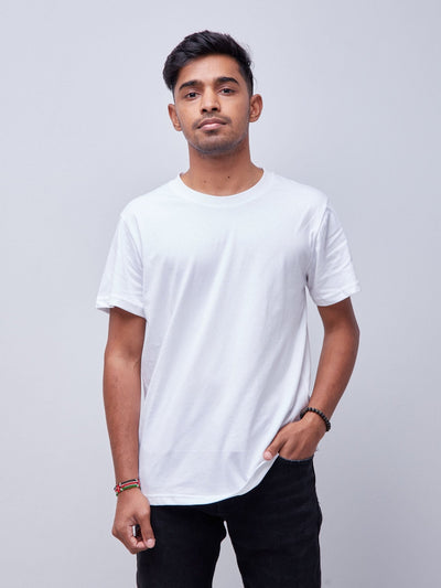 King's Collection Unisex Round Neck T-shirt - White - Shop Zetu Kenya
