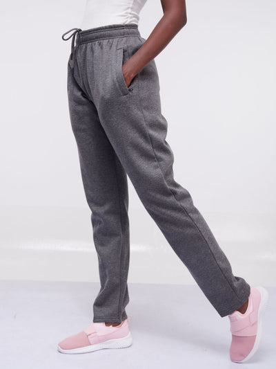 King's Collection Unisex Straight Leg Joggers - Dark Grey - Shop Zetu Kenya