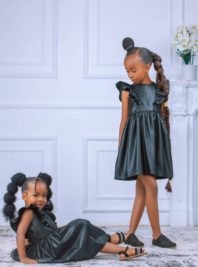 KnK Children's Boutique Black Flutter Dress - Black - Shop Zetu Kenya