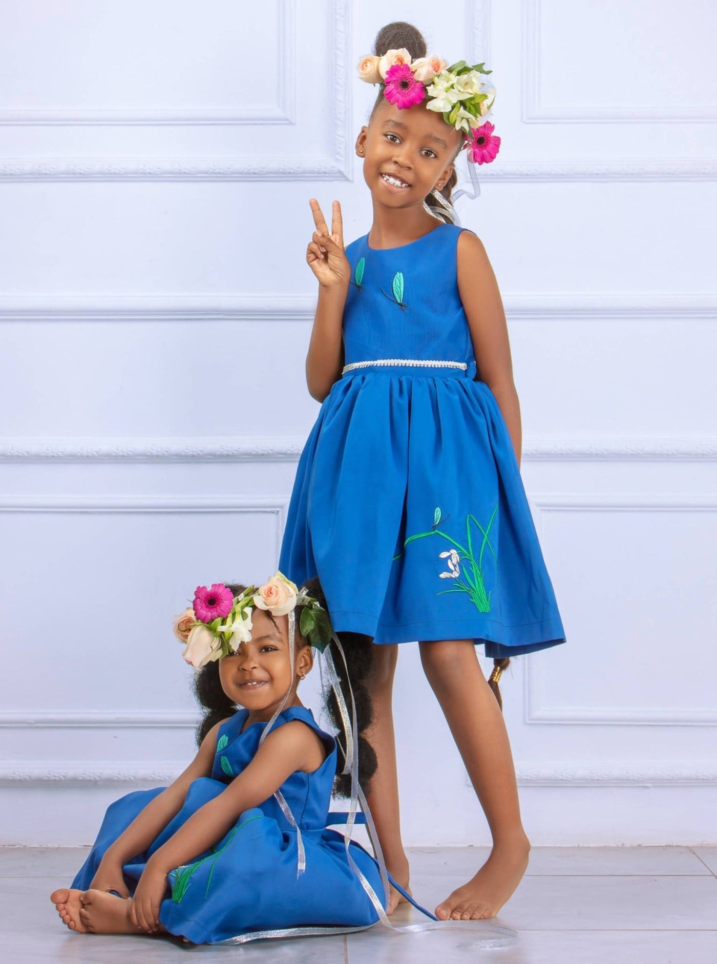 KnK Children's Boutique Blue Pond Dress - Blue - Shop Zetu Kenya
