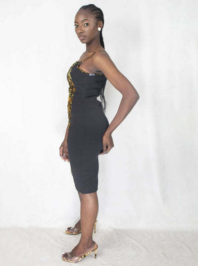 Da'joy Fashions Manaus Dress - Black - Shopzetu