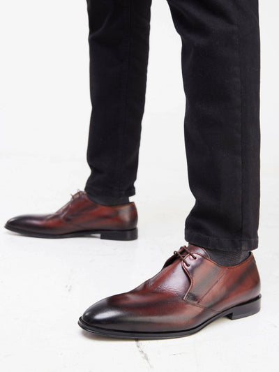 Foot Traffic Dark Brown Official Mens Shoes - Brown - Shopzetu
