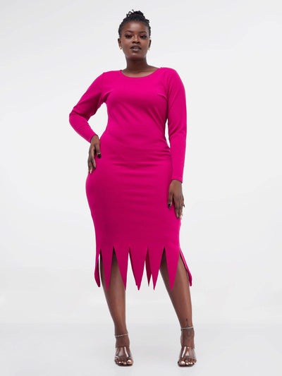 Ladies & Linen Zari Midi Dress - Pink - Shop Zetu Kenya
