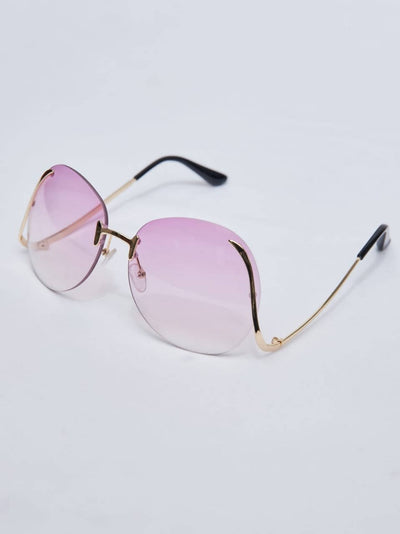 Lizola Huyo Circular Sunglasses - Purple / Pink - Shop Zetu Kenya