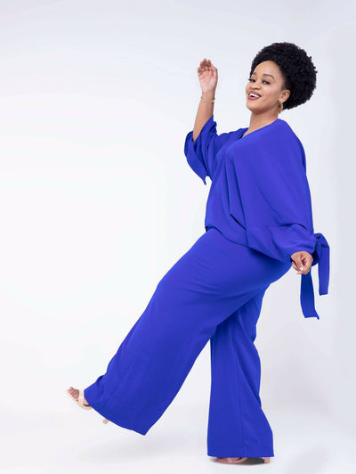 Lizola Pants Set - Blue - Shop Zetu Kenya