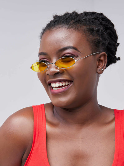 Lizola Wao Yellow Small Sunglasses - Shop Zetu Kenya